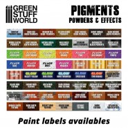 GSW 颜料展示架 - 颜料，粉末，纹理膏和效果 - 金属涂料展示架