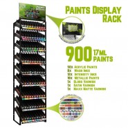 GSW Paint Display Rack - Artistic, Wash, Intensity, Metal and Varnish