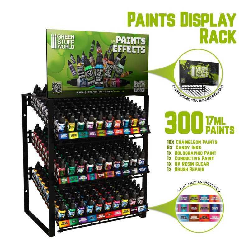 GSW塗料展示架 - 變色龍，Candy Ink和輔助塗料 - 塗料展示架