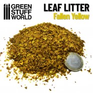Leaf Litter - FALLEN YELLOW | Miniature leaves