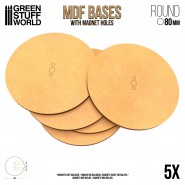 MDF Bases - Round 80mm