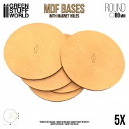 MDF Bases - Round 80mm | Hobby Accessories