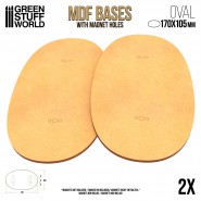 MDF Bases - Oval 170x105mm | Hobby Accessories