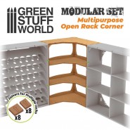Multipurpose Open Rack - CORNER | MDF Wood Displays