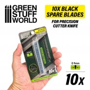 10x Black spare blades 9mm | Cutting tools and accesories