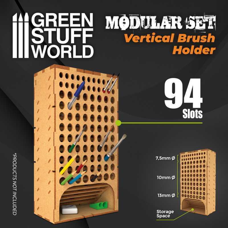 Vertical paint brush organizer | MDF Wood Displays