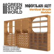 Vertical paint brush organizer | MDF Wood Displays