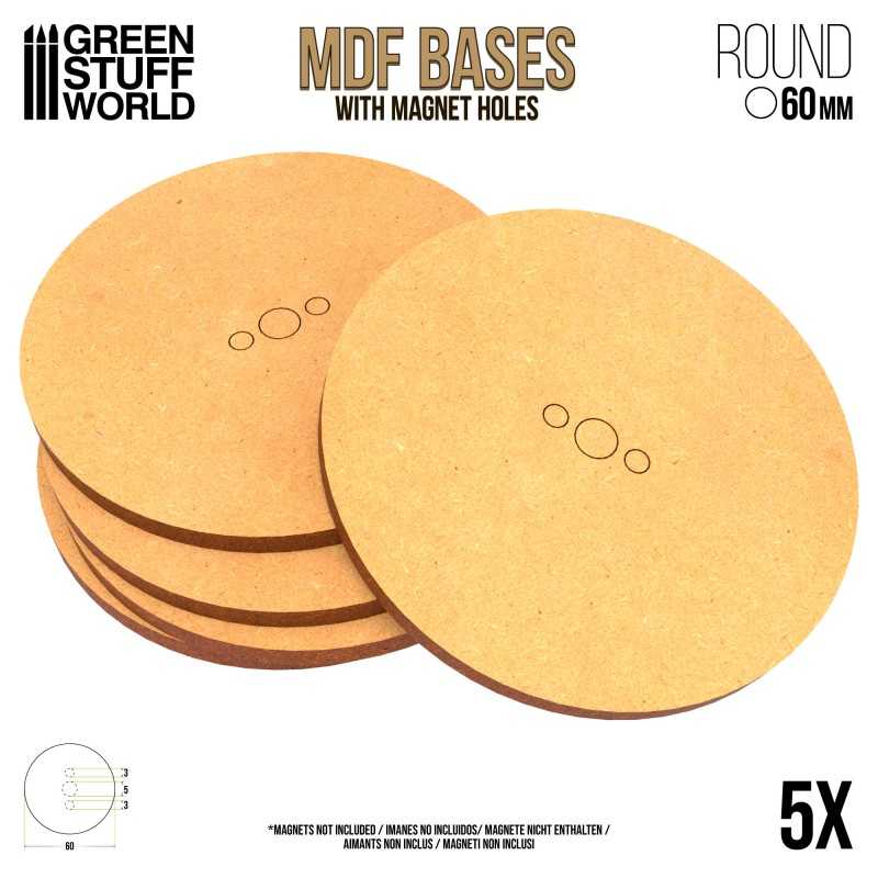 MDF Bases - Round 60 mm | Hobby Accessories