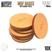 MDF Bases - Round 40 mm | Hobby Accessories