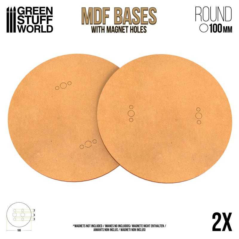 MDF Bases - Round 100mm | Hobby Accessories