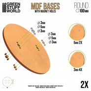 MDF Bases - Round 100mm | Hobby Accessories