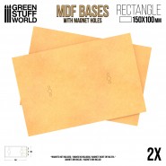 MDF Bases - Rectangular 100x150mm - Pack2 | MDF Bases