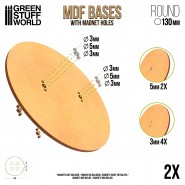 MDF Bases - Round 130mm | Hobby Accessories
