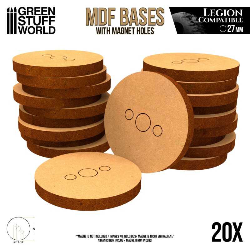 MDF Bases - Round 27 mm (Legion) | Star Wars Legion MDF bases