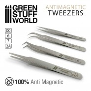 100% Anti-magnetic QUARTZ Tweezers SET | Modeling tweezers