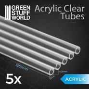 Acrylic Clear Tubes 5 mm | Acrylic Bases