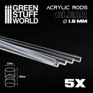 Acrylic Rods - Round 1.6 mm CLEAR