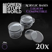 Acrylic Bases - Round 27 mm (Legion) | Acrylic Bases Star Wars Legion