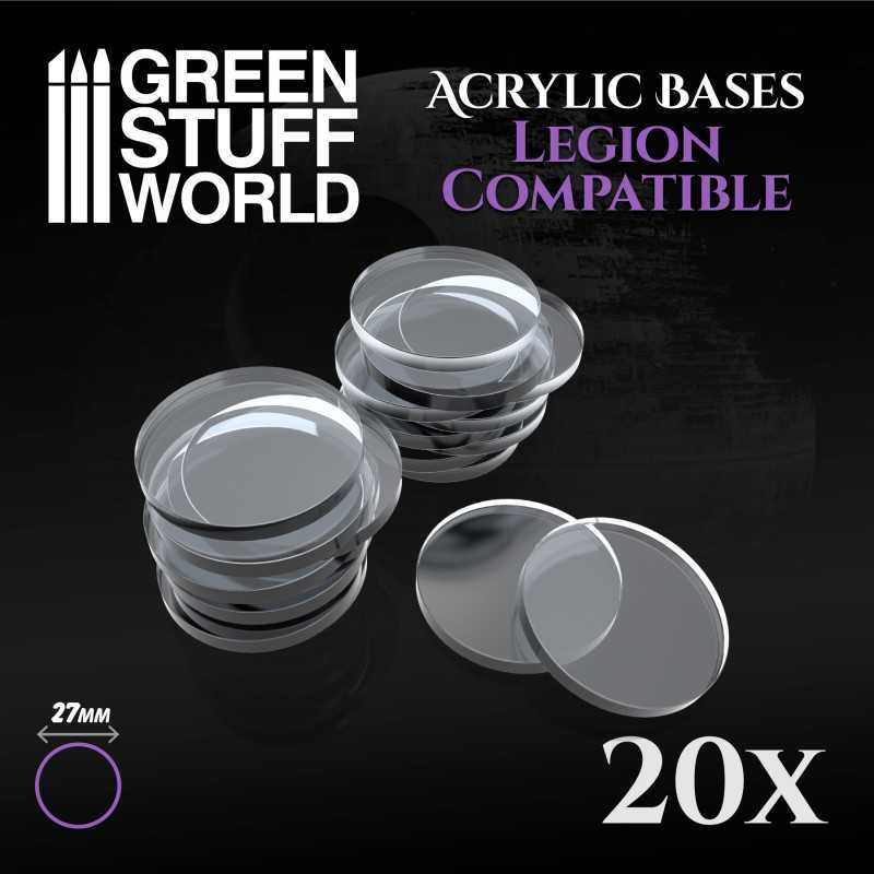 Acrylic Bases - Round 27 mm (Legion) | Acrylic Bases Star Wars Legion