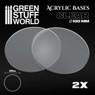 Acrylic Bases - Round 100 mm CLEAR