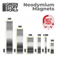 钕磁铁 5x2mm - 100 颗 (N52) - N52钕磁铁