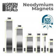 钕磁铁 3x1mm - 100 颗 (N35) - N35钕磁铁