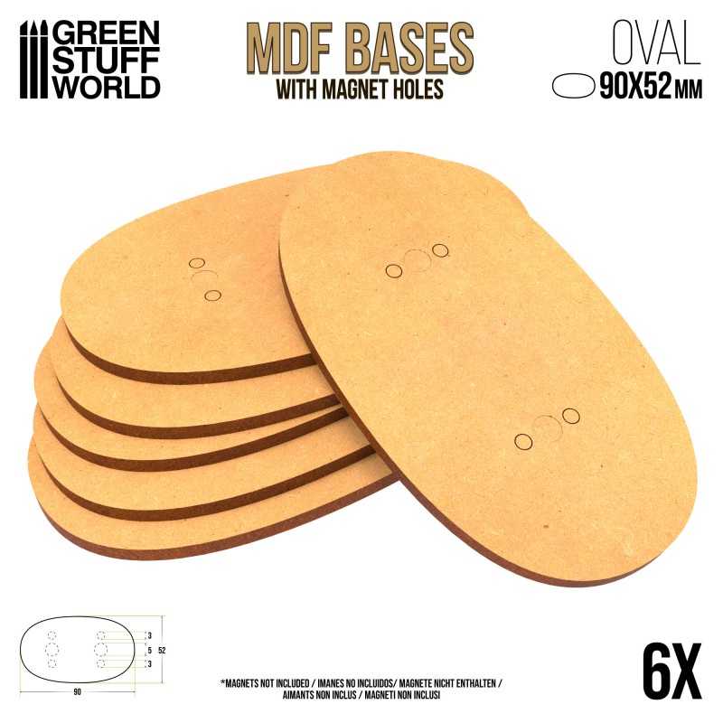 MDF Bases - AOS Oval 90x52mm | Hobby Accessories
