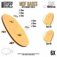 MDF Bases - AOS Oval 90x52mm | Hobby Accessories