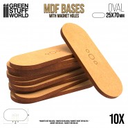 MDF Bases - Oval Pill 25x70mm | Inicio