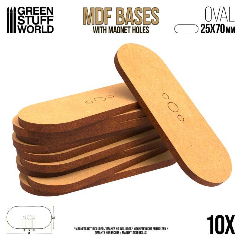 MDF Bases - Oval Pill 25x70mm | Inicio