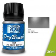 Metallic Dry Brush - DRY AGED SILVER 30 ml | Dry Brush Paints