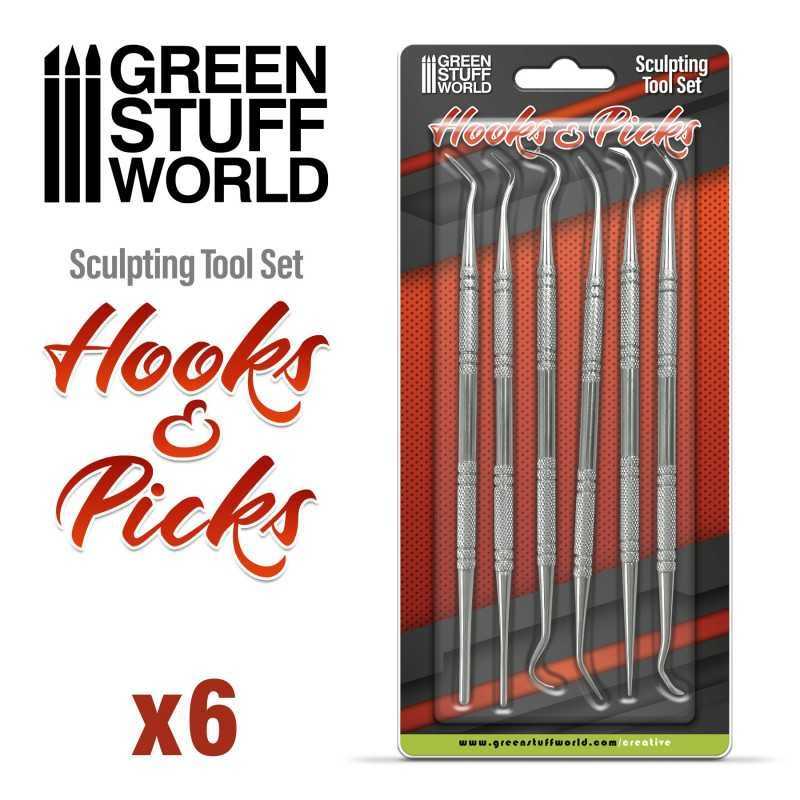 6x Hook and Pick tool Set | Metal tools