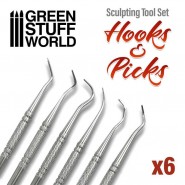 6x Hook and Pick tool Set | Metal tools