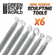 6x Mini Ribbon Sculpting Tool Set | Metal tools