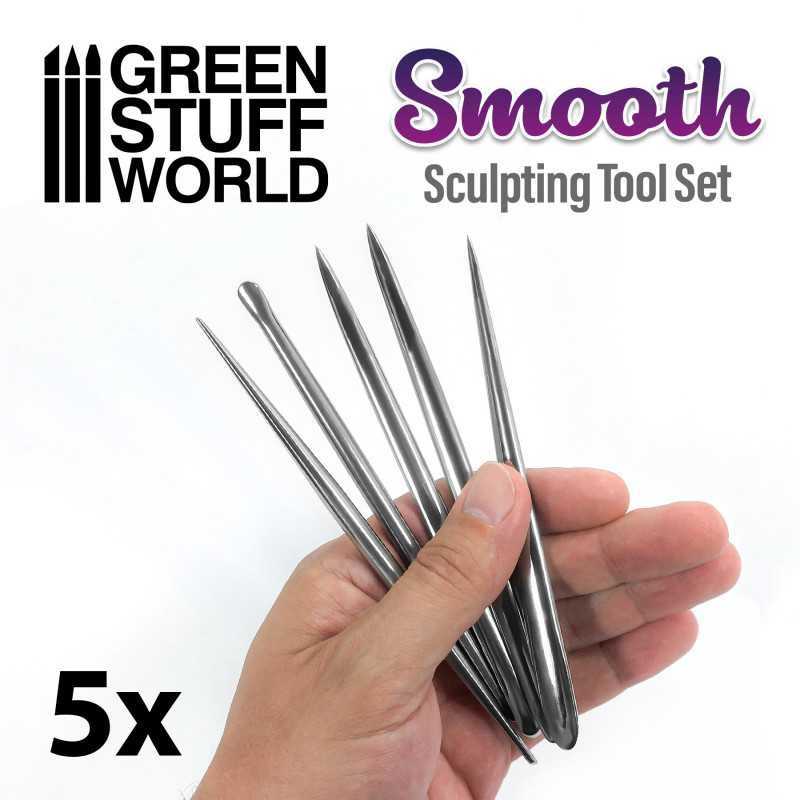 5x 模型造型刀 - SMOOTH - 金屬工具