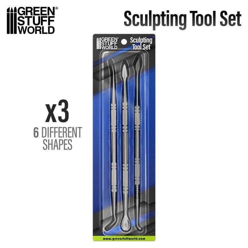 3x Sculpting Tools | Metal tools