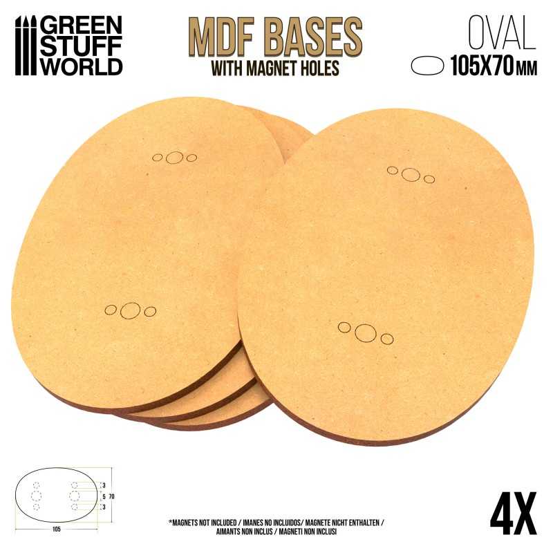 MDF Bases - AOS Oval 105x70mm | Hobby Accessories
