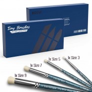 高级干扫画笔套装 - 蓝色系列 - 干扫笔