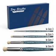 高級幹掃畫筆套裝 - 藍色系列 - 乾掃筆