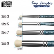 Premium Dry Brush Set - BLUE SERIES | Dry Brushes