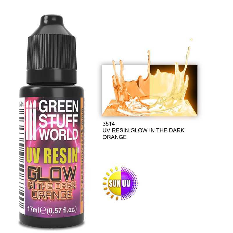 夜光紫外線樹脂 17ml 橙色 - Glow in the Dark - 紫外線樹脂