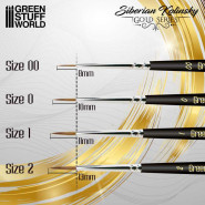 GOLD SERIES Siberian Kolinsky Brush - Size 2 | Paint Brushes
