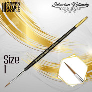 GOLD SERIES Siberian Kolinsky Brush - Size 1 | Paint Brushes
