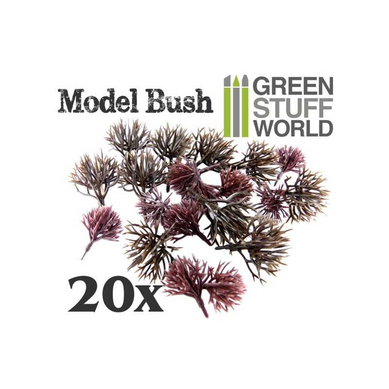 20x 模型灌木 - 模型树木