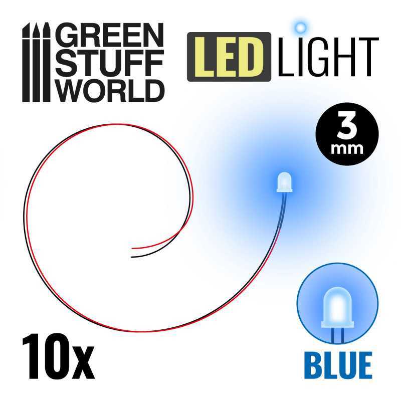 LED燈 藍光 - 3mm - 3 mm LED燈