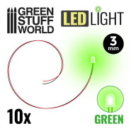 Green LED Lights - 3mm