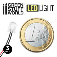 LED燈 暖白光 - 3mm - 3 mm LED燈