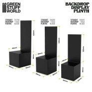 Straight Backdrop Plinths 6x6x6cm Black | Straight Backdrop Plinths