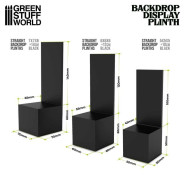 Straight Backdrop Plinths 7x7x6cm Black | Straight Backdrop Plinths