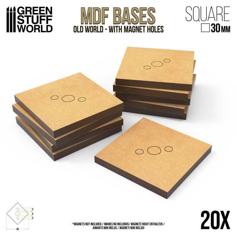MDF Old World Bases - Square 30 mm | Warhammer Old World Bases